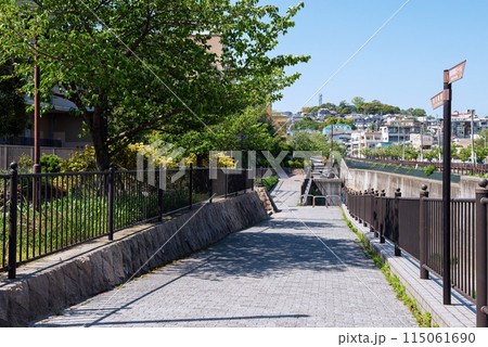 神戸の新湊川沿い 神戸の新湊川沿い 115061690