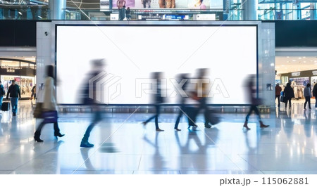 Mockup billboard. Advertisement banner poster. Commercial template on street. Business mock-up frame in city. Blank empty space. White display sign Mockup billboard. Advertisement banner poster. Commercial template on street. Business mock-up frame in city. Blank empty space. White display sign 115062881