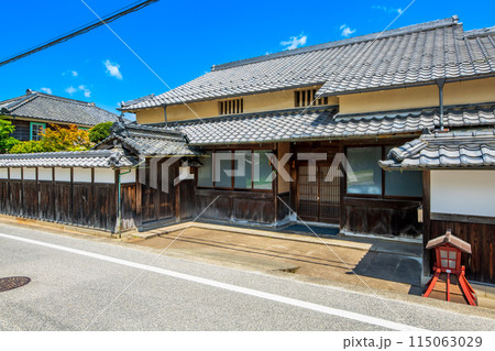兵庫県 篠山市福住の町並み 兵庫県 篠山市福住の町並み 115063029