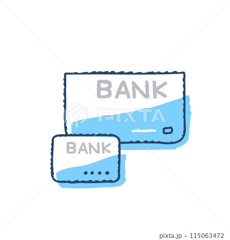 預金通帳とキャッシュカード 115063472