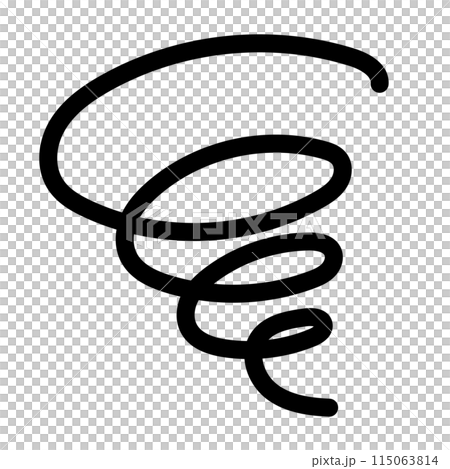 もやもや、ぐるぐる、悩み、考え事のアイコン。ベクターは線幅変更可能 もやもや、ぐるぐる、悩み、考え事のアイコン。ベクターは線幅変更可能 115063814