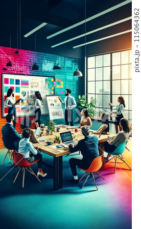 オフィスで働くビジネスマン 115064362