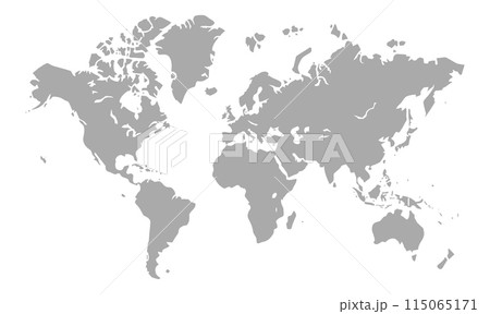 World map isolated on white background World map isolated on white background 115065171