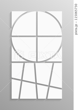 Template collage of twelve frames, images, photos 115065730