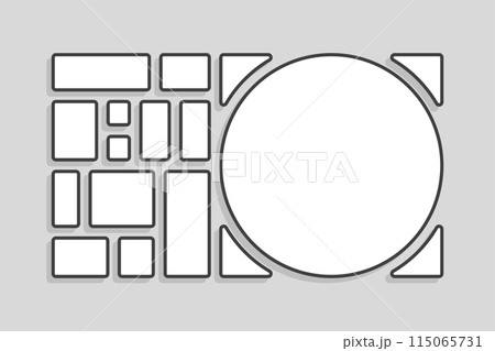 Template collage of thirteen frames, images, photo 115065731