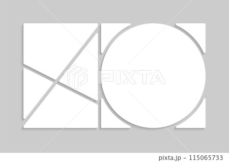 Template collage of five frames, images, photo 115065733