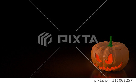 The  jack o lantern for halloween or holiday concept 3d rendering. 115068257