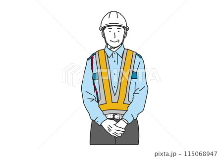 警備員の仕事をするアジア人男性 警備員の仕事をするアジア人男性 115068947