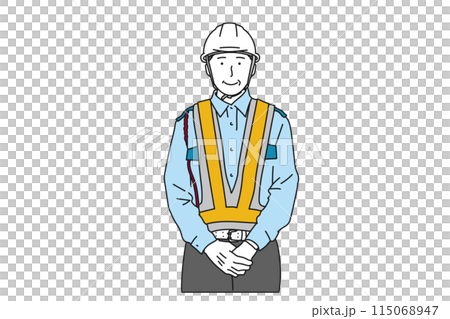 警備員の仕事をするアジア人男性 警備員の仕事をするアジア人男性 115068947