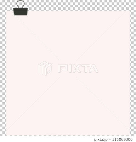 Copy space of paper bound with paperclip Copy space of paper bound with paperclip 115069300