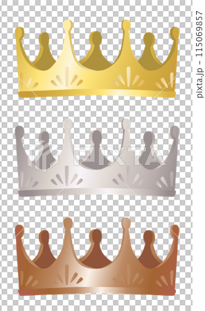 Ranking crown icon set 115069857