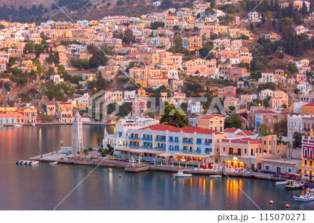 View of Ano Symi, Greece View of Ano Symi, Greece 115070271