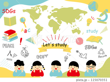 勉強する子供達 勉強する子供達 115070351