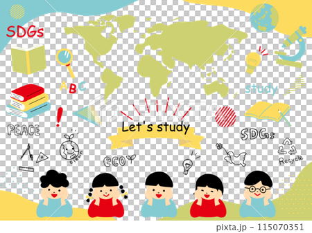 勉強する子供達 勉強する子供達 115070351