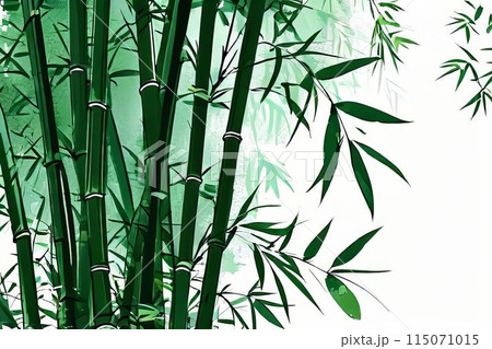 bamboo forest, capturing the elegance of the tall stalks and the intricate patterns of their naturally 115071015