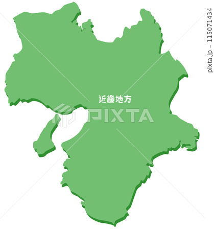 近畿地方の形 115071434