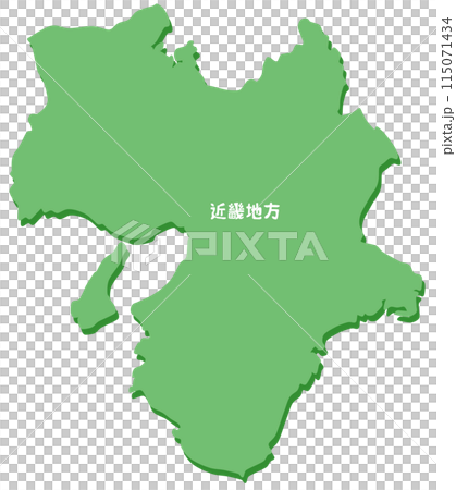 近畿地方の形 115071434