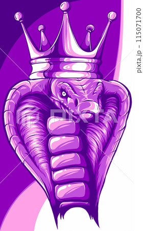 King cobra snake vector illustration on white background 115071700