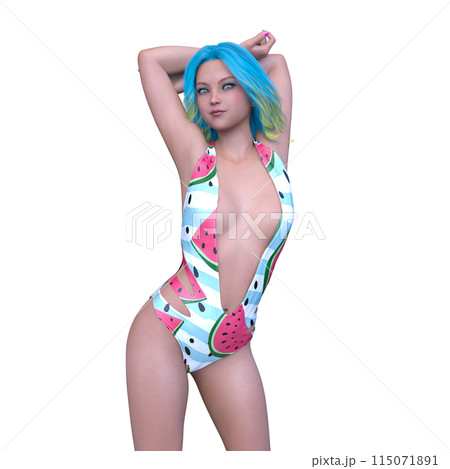 水着姿の女性 水着姿の女性 115071891