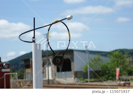 秋田県小坂町小坂鉄道レールパークタブレット、タブレットキャッチャー 115071937