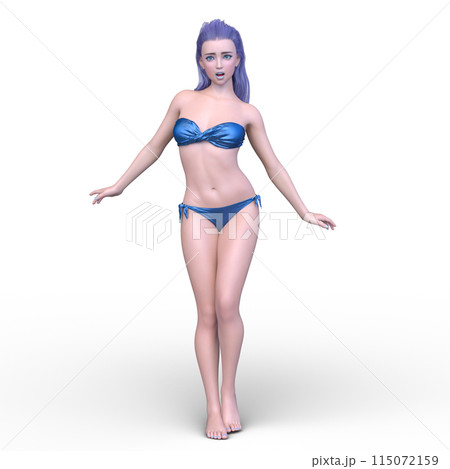ビキニスタイルの女性イラスト ビキニスタイルの女性イラスト 女性 水着 ビキニ セクシーの