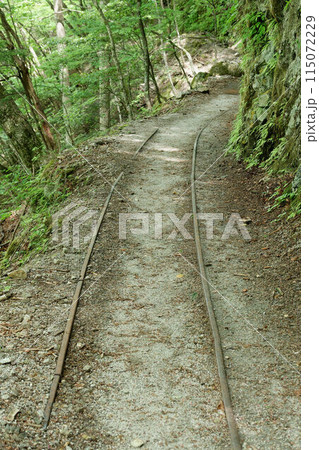西沢渓谷、トロッコ軌道跡 西沢渓谷、トロッコ軌道跡 115072229