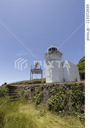 島原半島南端に位置する口之津灯台【長崎県南島原市】 島原半島南端に位置する口之津灯台【長崎県南島原市】 115072689