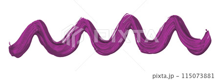 Purple paintbrush isolated on white background. Dark purple color. Purple paintbrush isolated on white background. Dark purple color. 115073881