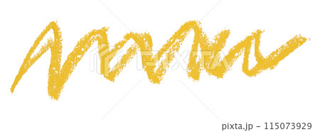 Yellow pencil strokes isolated on white background. Yellow pencil strokes isolated on white background. 115073929