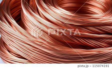 銅線のクローズアップ画像14 銅線のクローズアップ画像14 115074191