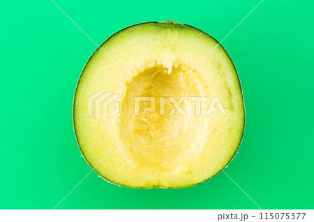 緑バックのアンデスメロン 115075377