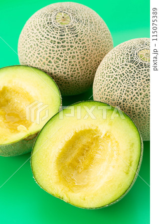 緑バックのアンデスメロン 緑バックのアンデスメロン 115075389