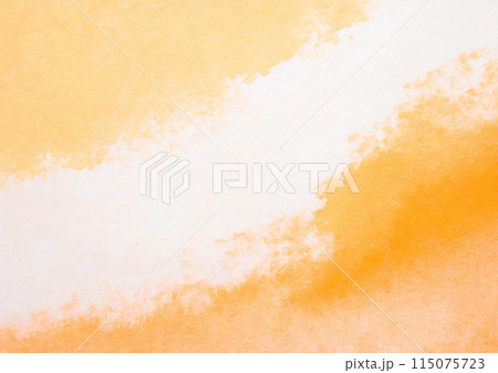 オレンジの和紙の背景素材 115075723