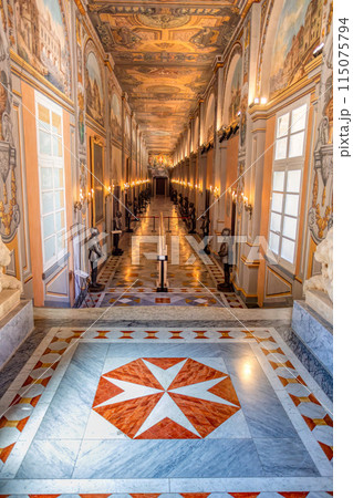Historic Grandmaster's Palace courtyard. Valletta Malta 115075794