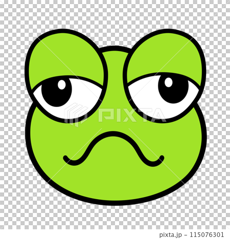 アマガエルの顔のイラスト 115076301