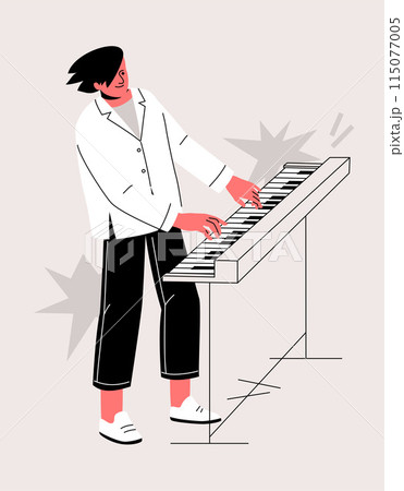 Rock Pianist Plays Music 115077005
