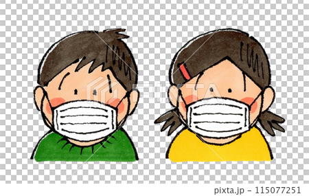Boys and girls to mask 115077251