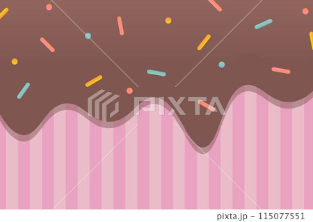 チョコが垂れたいちごチョコの背景画像 チョコが垂れたいちごチョコの背景画像 115077551