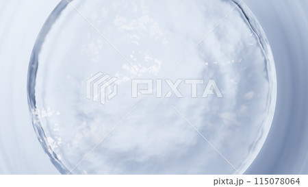 水面に浮かぶ氷の台座。波紋。クローズアップ。3D(横長) 水面に浮かぶ氷の台座。波紋。クローズアップ。3D(横長) 115078064