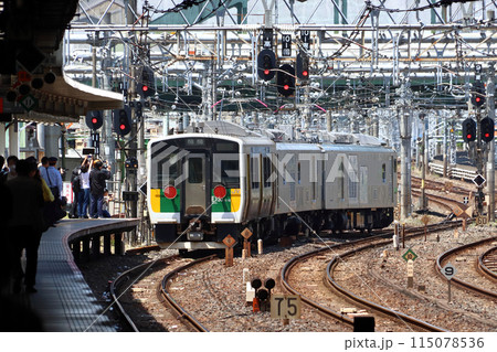 クモヤE493系牽引:久留里線E130系郡山総合車両センター入場回送 クモヤE493系牽引:久留里線E130系郡山総合車両センター入場回送 115078536