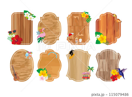 ハワイ ハイビスカス トロピカル フレーム ハワイ ハイビスカス トロピカル フレーム 115079486