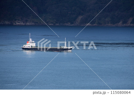 斎灘から来島海峡に入ってくる貨物船 斎灘から来島海峡に入ってくる貨物船 115080064