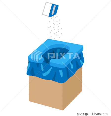 簡易トイレのイラスト 簡易トイレのイラスト 115080580