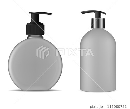 Hand soap pump bottle mockup. Shampoo package 115080721