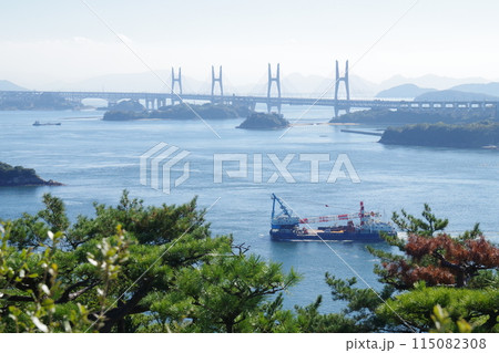 鷲羽山展望台からの景色 115082308