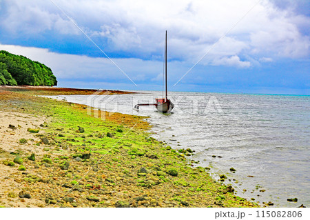 竹富島　星砂浜 115082806