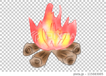 Illustration of bonfire 115083005