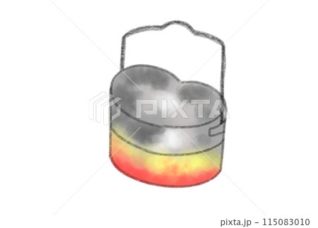 キャンプで人気の飯盒炊飯 115083010