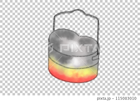 キャンプで人気の飯盒炊飯 115083010