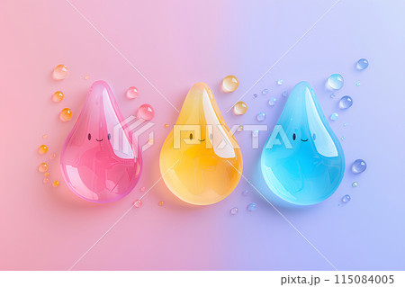 カラフルな水滴くん-1 115084005